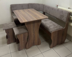 Кухонный уголок Миссия V велюр(серый) в Боготоле - bogotol.mebelnovo.ru | фото