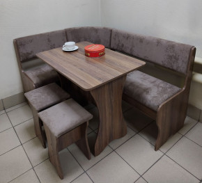 Кухонный уголок Миссия V велюр(серый) в Боготоле - bogotol.mebelnovo.ru | фото