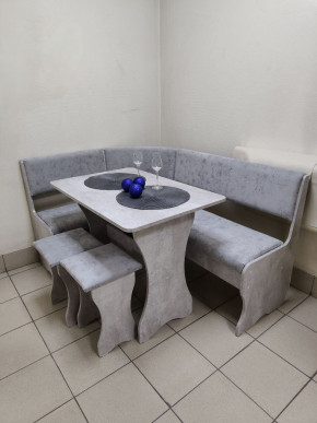 Кухонный уголок Миссия V велюр (цемент) в Боготоле - bogotol.mebelnovo.ru | фото