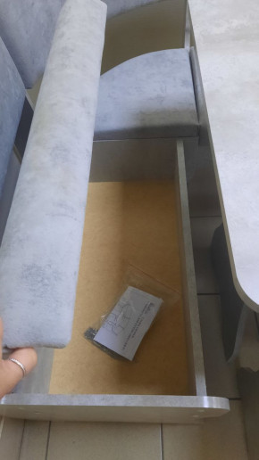 Кухонный уголок Миссия V велюр (цемент) в Боготоле - bogotol.mebelnovo.ru | фото