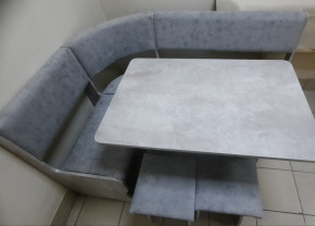 Кухонный уголок Миссия V велюр (цемент) в Боготоле - bogotol.mebelnovo.ru | фото