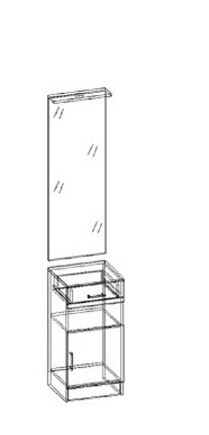 Машенька зеркало с тумбой в Боготоле - bogotol.mebelnovo.ru | фото