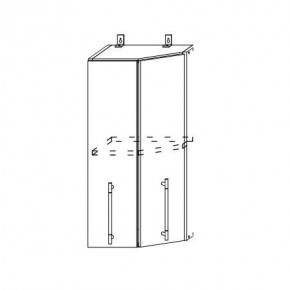 Монако ВПТ 400 шкаф верхний угловой в Боготоле - bogotol.mebelnovo.ru | фото