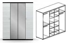 Шкаф 4-х дверный Гретта СБ-207 в Боготоле - bogotol.mebelnovo.ru | фото