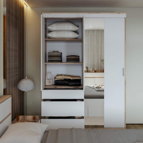 Шкаф-купе Брауни 1.5м в Боготоле - bogotol.mebelnovo.ru | фото