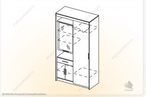 Шкаф Мелисса К-2 (пеликан) в Боготоле - bogotol.mebelnovo.ru | фото