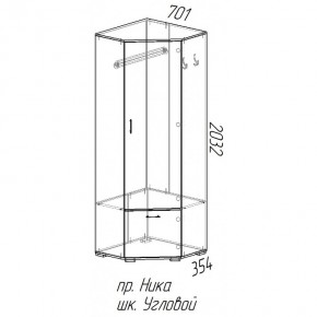 Шкаф угловой Ника в Боготоле - bogotol.mebelnovo.ru | фото