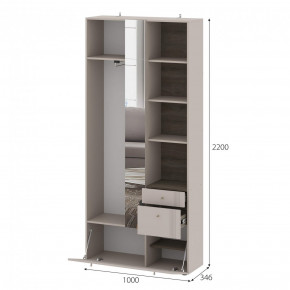 Вешалка с зеркалом Одетта (ВШ1) в Боготоле - bogotol.mebelnovo.ru | фото